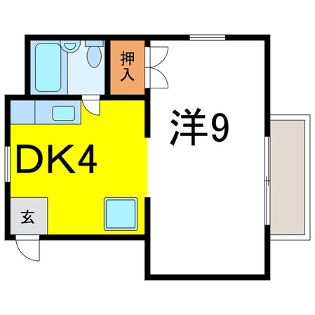 サンキュ藍住の物件間取画像